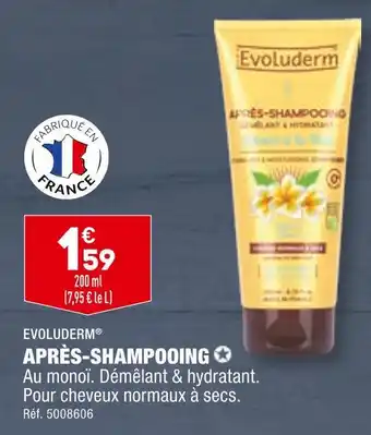 ALDI EVOLUDERM APRÈS-SHAMPOOING offre
