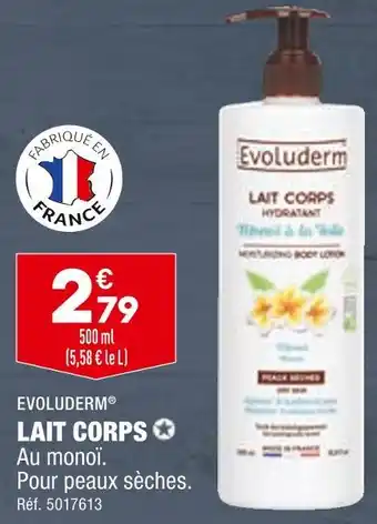 ALDI EVOLUDERM LAIT CORPS offre