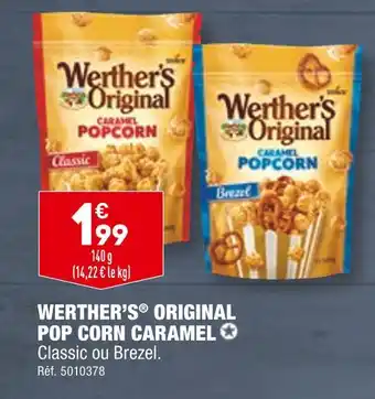 ALDI WERTHER’S ORIGINAL POP CORN CARAMEL offre