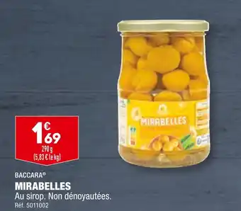 ALDI BACCARA MIRABELLES offre
