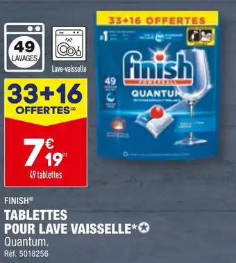 ALDI FINISH TABLETTES POUR LAVE VAISSELLE offre