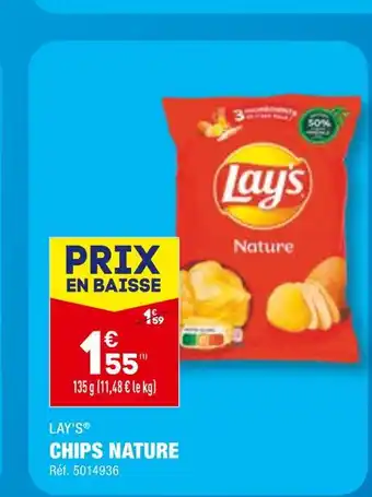 ALDI LAY’S CHIPS NATURE offre