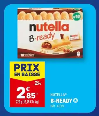 ALDI NUTELLA B-READY offre