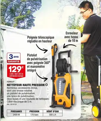 FERREX NETTOYEUR HAUTE PRESSION