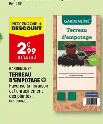 GARDENLINE TERREAU D’EMPOTAGE