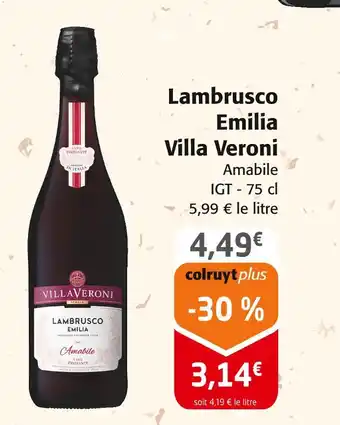 Colruyt Villa Veroni Lambrusco Emilia offre