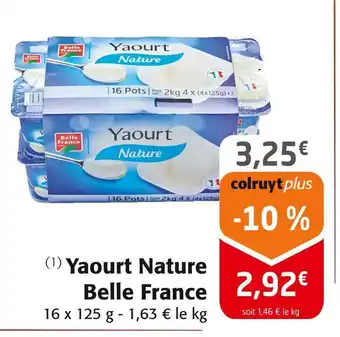 Colruyt Belle France Yaourt Nature offre