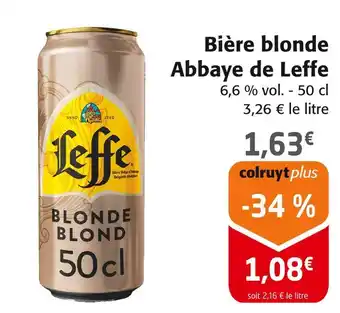 Colruyt Abbaye de Leffe Bière blonde offre