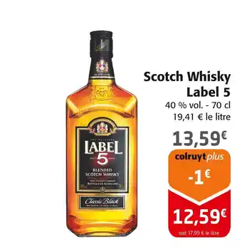 Colruyt Label 5 Scotch Whisky offre