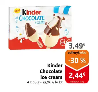 Colruyt Kinder Chocolate ice cream offre