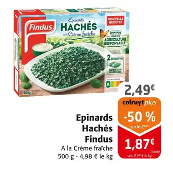 Colruyt Findus Epinards Hachés offre