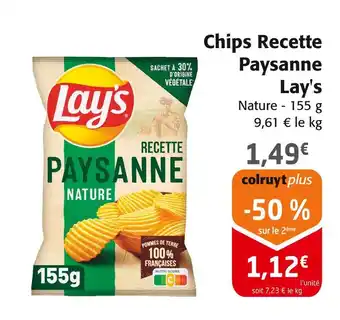 Colruyt Lay's Chips Recette Paysanne offre