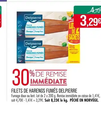 Match DELPIERRE FILETS DE HARENGS FUMÉS offre