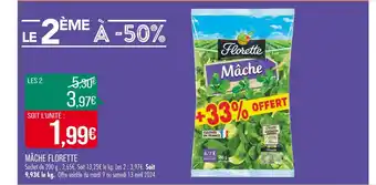 Match FLORETTE MÂCHE offre