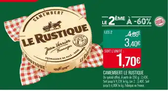 Match LE RUSTIQUE CAMEMBERT offre