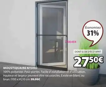 JYSK MOUSTIQUAIRE NYORD offre