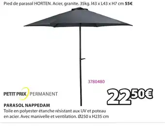JYSK PARASOL NAPPEDAM offre