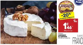 ALDI Camembert de Campagne offre