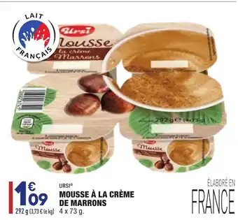 Mousse à la crème de Marrons