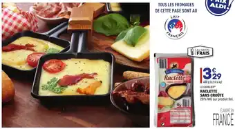 ALDI Raclette sans croûte offre