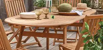 Intermarché TABLE OVALE EXTENSIBLE EN BOIS L'UNITE offre