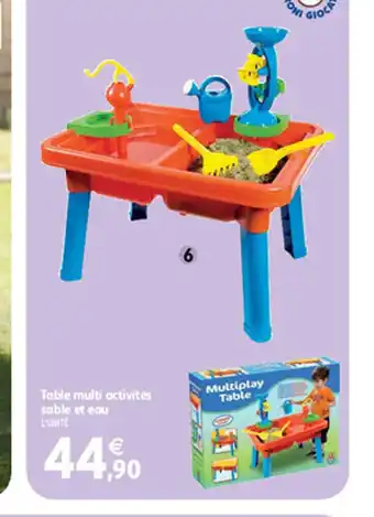 Intermarché Table multi activités sable et eau offre
