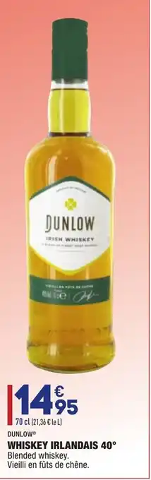 ALDI Whisky Irlandais 40 offre
