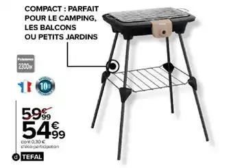 Carrefour Barbecue electrique sur pieds offre