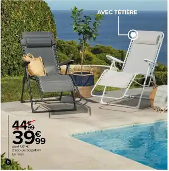 Carrefour Relax multi positions Verone offre