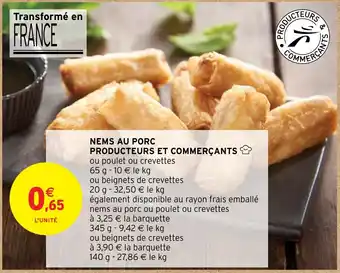 Intermarché Hyper NEMS AU PORC PRODUCTEURS ET COMMERÇANTS offre