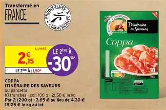 Intermarché Hyper COPPA ITINÉRAIRE DES SAVEURS offre