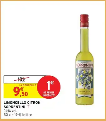 Intermarché Hyper LIMONCELLO CITRON SORRENTINI Y offre