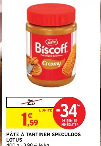 Intermarché Hyper PÂTE À TARTINER SPECULOOS offre