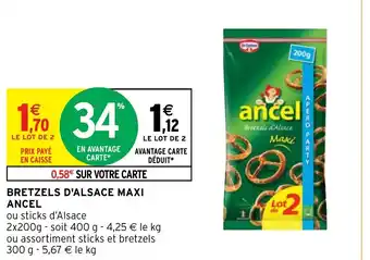 Intermarché Hyper BRETZELS D'ALSACE MAXI ANCEL offre