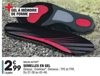 Semelles en gel