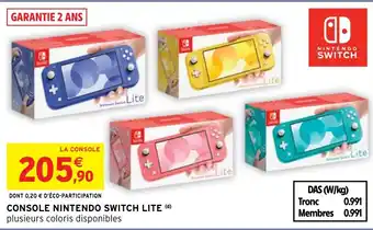 Intermarché Hyper CONSOLE NINTENDO SWITCH LITE (d) offre