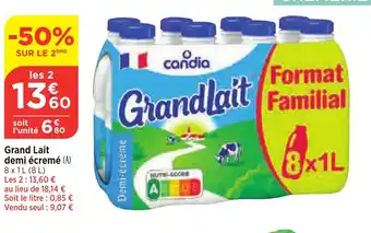 Bi1 Grand Lait demi écremé (A) offre