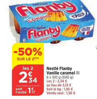 Bi1 Nestlé Flanby Vanille caramel (A) offre