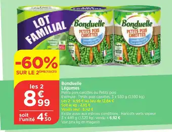 Bi1 Bonduelle Légumes offre