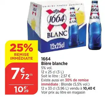Bi1 1664 Bière blanche offre