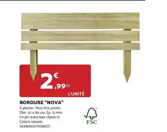 Bricomarché BORDURE "NOVA" offre