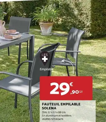 FAUTEUIL EMPILABLE SOLENA