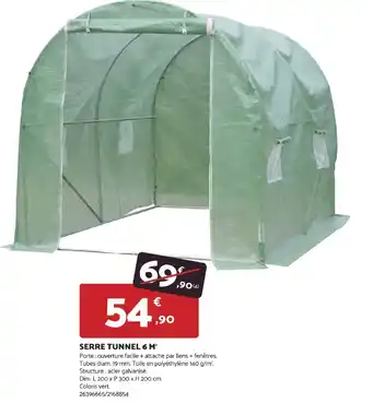 Bricomarché SERRE TUNNEL 6 M² offre