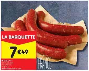 Leader Price MERGUEZ X 12 offre