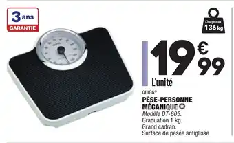 ALDI Pèse-Personne Mecanique offre