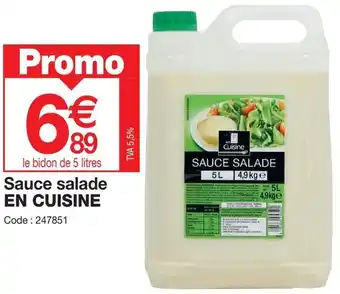 Promocash Sauce salade EN CUISINE offre