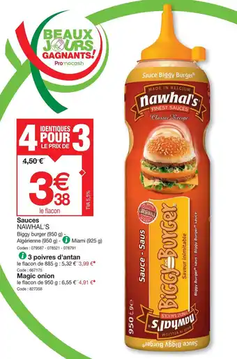 Promocash Sauces NAWHAL'S offre