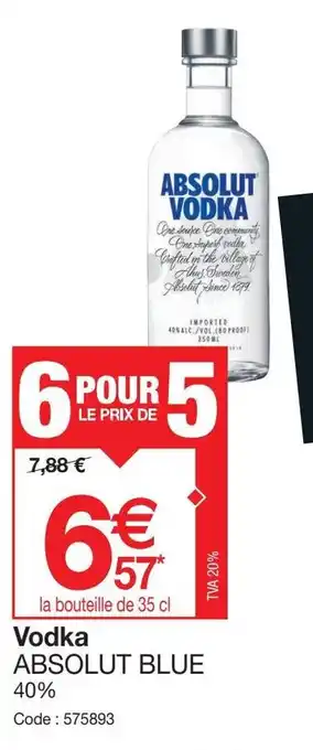 Promocash Vodka ABSOLUT BLUE offre