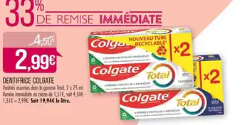 Match DENTIFRICE COLGATE offre