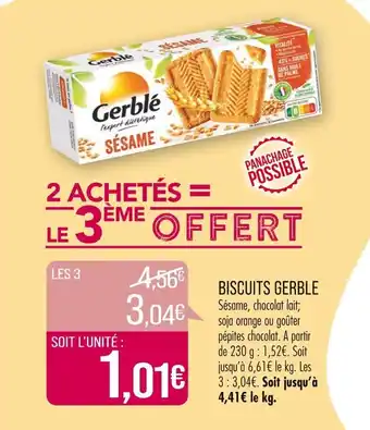 Match BISCUITS GERBLE offre